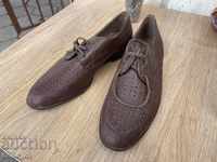 10361. OLD MILITARY PARADE SHOES MADE OF SOCA GENUINE LEATHER