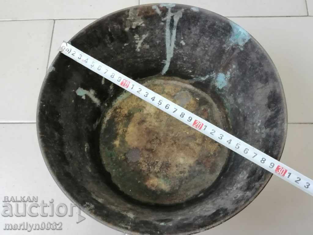 Brass tas for an old scale, scale weight palanza - 5 Brass tas for an old scale, scale weight palanza - 5