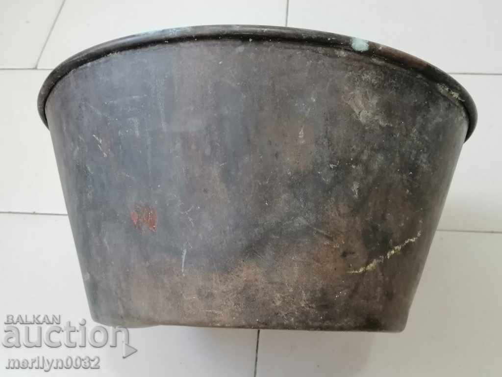 Brass tas for an old scale, scale weight palanza - 7 Brass tas for an old scale, scale weight palanza - 7