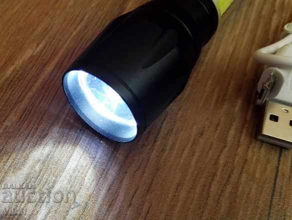 Super powerful torch rechargeable (T6 + COB) with USB charger - 5 Super powerful torch rechargeable (T6 + COB) with USB charger - 5