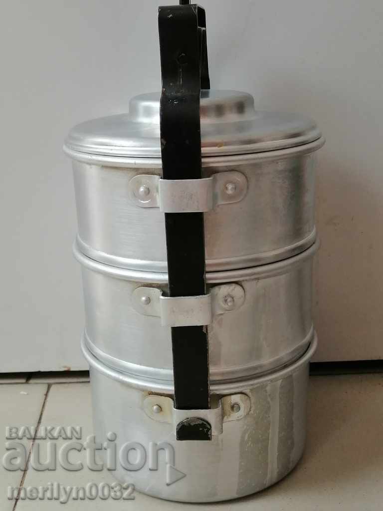 Auction Food jugs 3 pieces seferitas metal container Aluminum Auction Food jugs 3 pieces seferitas metal container Aluminum