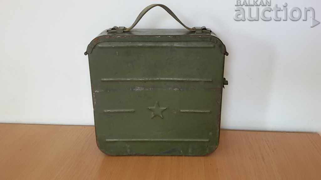 cutie de metal WW2 WWII cartuș cutie DShK Degtyarov URSS