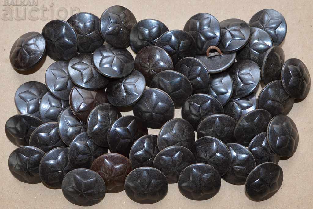 lot Buttons from military uniform BNA 50 pcs