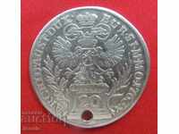 20 кройцера Австроунгария 1763  сребро - Мария Терезия