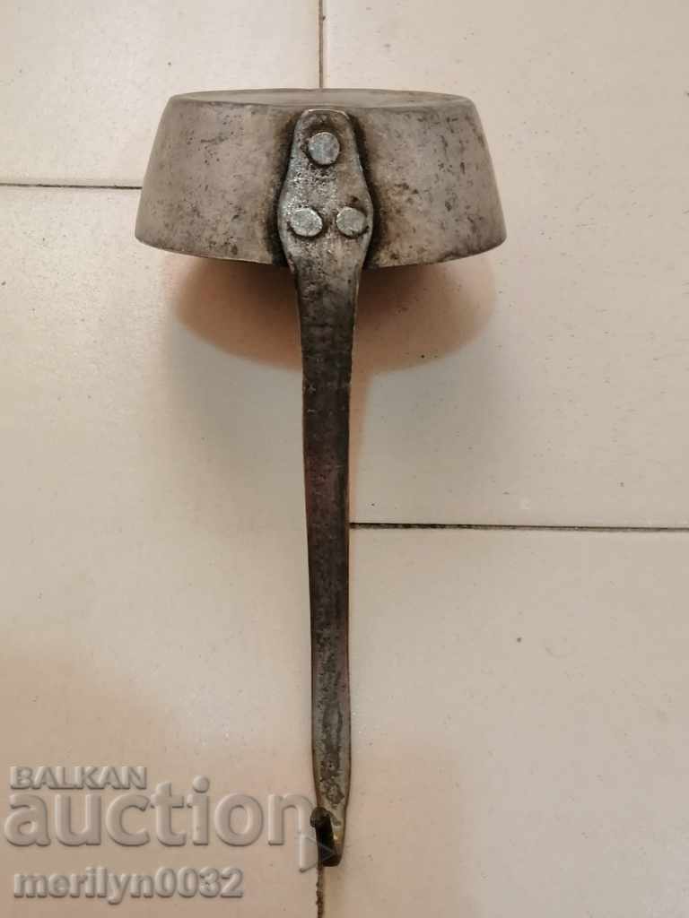 Revival hand-forged copper ladle - 19th century with price 46.00 BGN | € 23.52