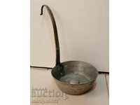 Revival hand-forged copper ladle - 19th century