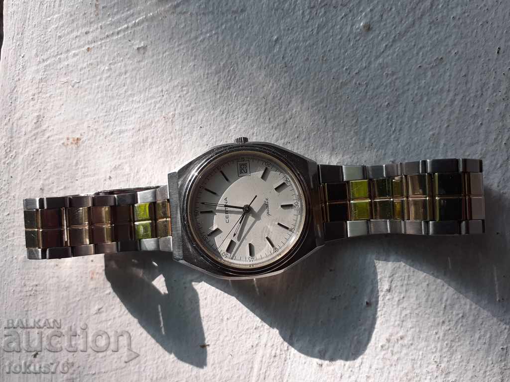 Το ρολόι CERTINA ΔΕΝ ΛΕΙΤΟΥΡΓΕΙ ΜΠΑΤΑΡΙΑ με τιμή 159.00 BGN | € 81.30 Το ρολόι CERTINA ΔΕΝ ΛΕΙΤΟΥΡΓΕΙ ΜΠΑΤΑΡΙΑ με τιμή 159.00 BGN | € 81.30