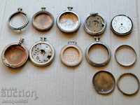 Касети  капак циферблат от стар джобен часовник позлата