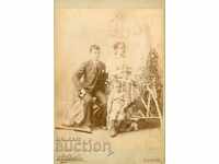 OLD PHOTOGRAPHY - CARDBOARD - V. VALEBNI - 1896 - SOFIA - 0468