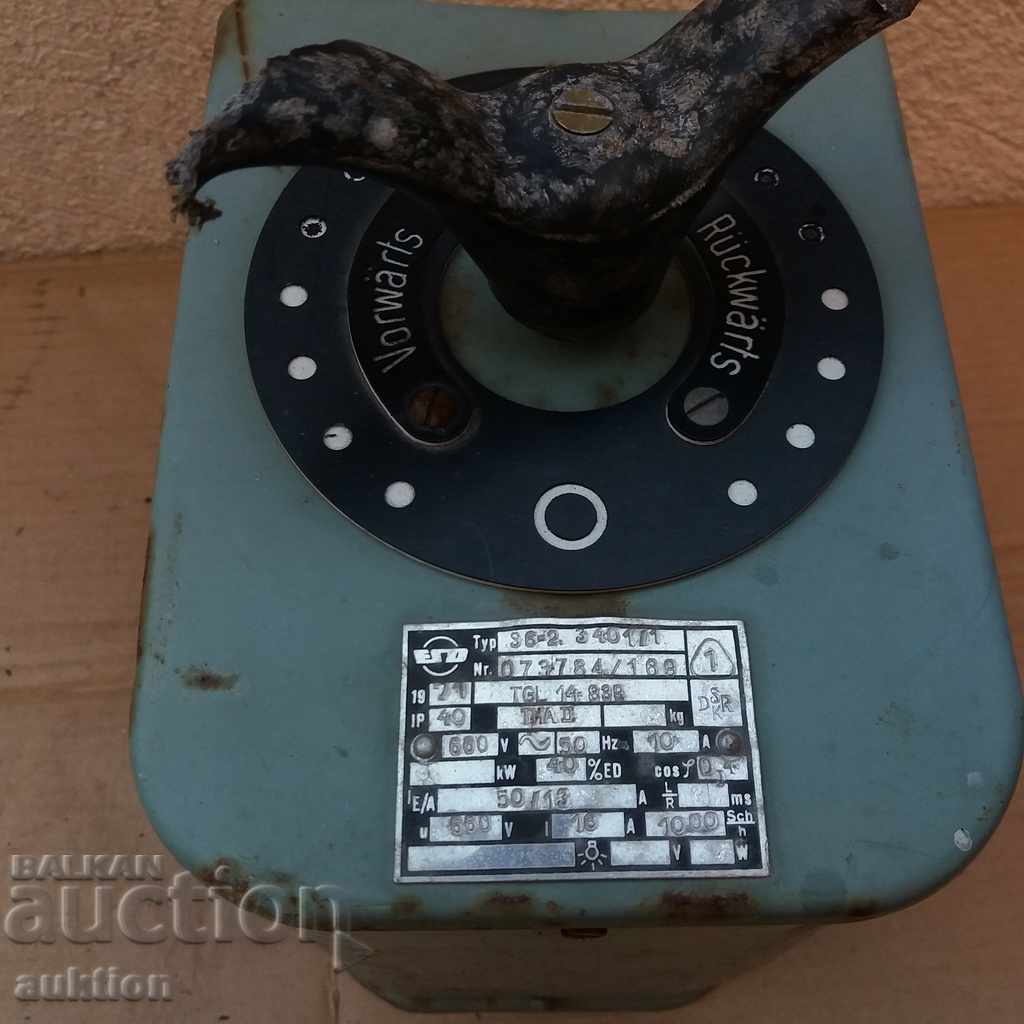 OLD GERMAN APPLIANCE - SWITCH, CONDACTOR - 6 OLD GERMAN APPLIANCE - SWITCH, CONDACTOR - 6