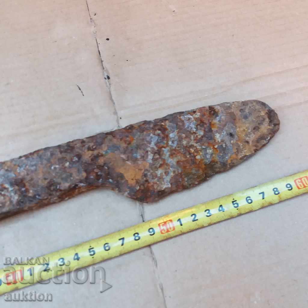 OLD MASSIVE FORGED LARGE BUTCHER'S CUTTER, AX AX with price 8.99 BGN | € 4.60 OLD MASSIVE FORGED LARGE BUTCHER'S CUTTER, AX AX with price 8.99 BGN | € 4.60