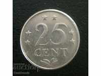 Netherlands Antilles. 25 cents 1970