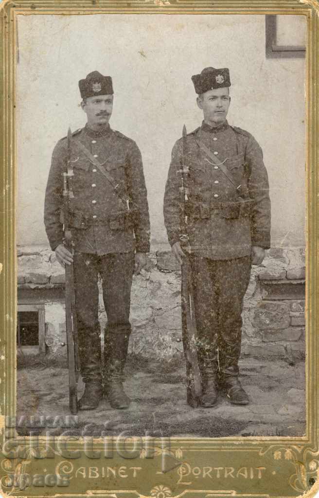 OLD PHOTO - CARDBOARD - MILITARY - 0658