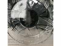 Кристални чинийки за торта 6бр.гравирани,16 см.