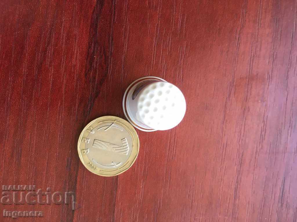 Auction Thimble porcelain Auction Thimble porcelain