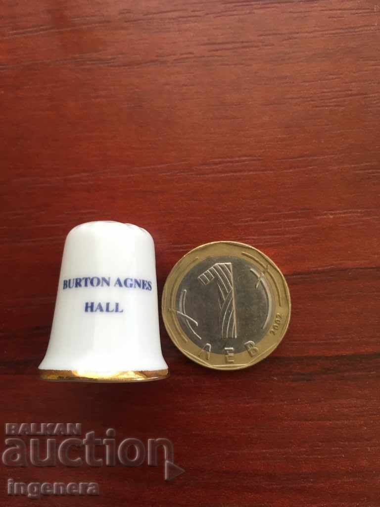 Δακτυλήθρα πορσελάνη με τιμή 5.00 BGN | € 2.56