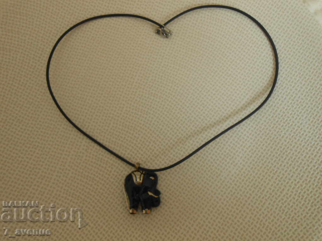 Old nice NECKLACE - Elephant, Silver Sodalide DjKv 12.9.2020 with price 69.00 BGN | € 35.28