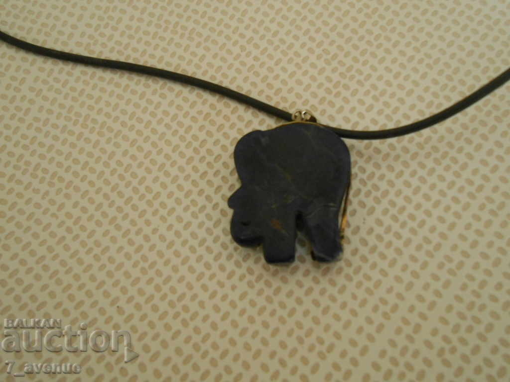 Old nice NECKLACE - Elephant, Silver Sodalide DjKv 12.9.2020 - 5