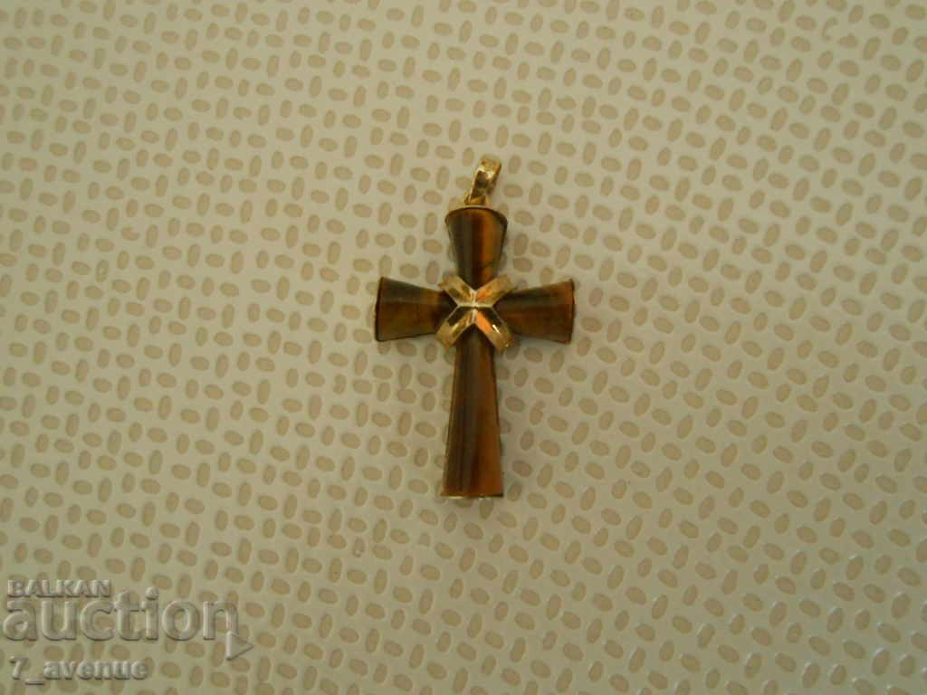 Nice old NECKLACE - Cross Silver Tiger's eye DjKv 9/12/2020 with price 70.00 BGN | € 35.79 Nice old NECKLACE - Cross Silver Tiger's eye DjKv 9/12/2020 with price 70.00 BGN | € 35.79