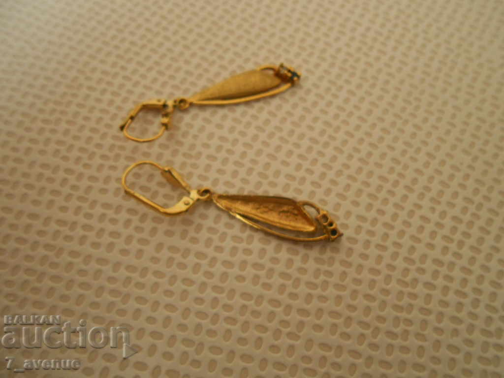 Licitație Cercei vechi cu safire aurite DjKv 12.9.2020 Licitație Cercei vechi cu safire aurite DjKv 12.9.2020