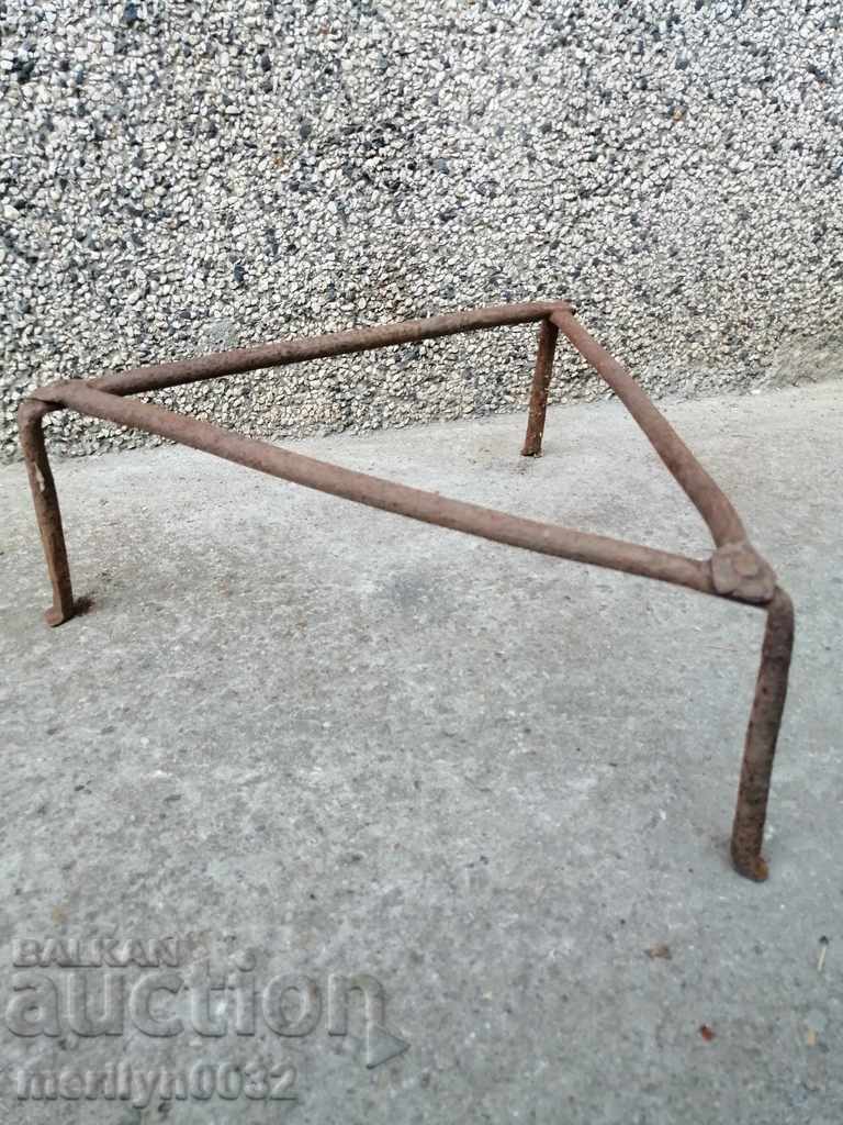 Auction An old forged sack, fireplace, grill, wrought iron Auction An old forged sack, fireplace, grill, wrought iron