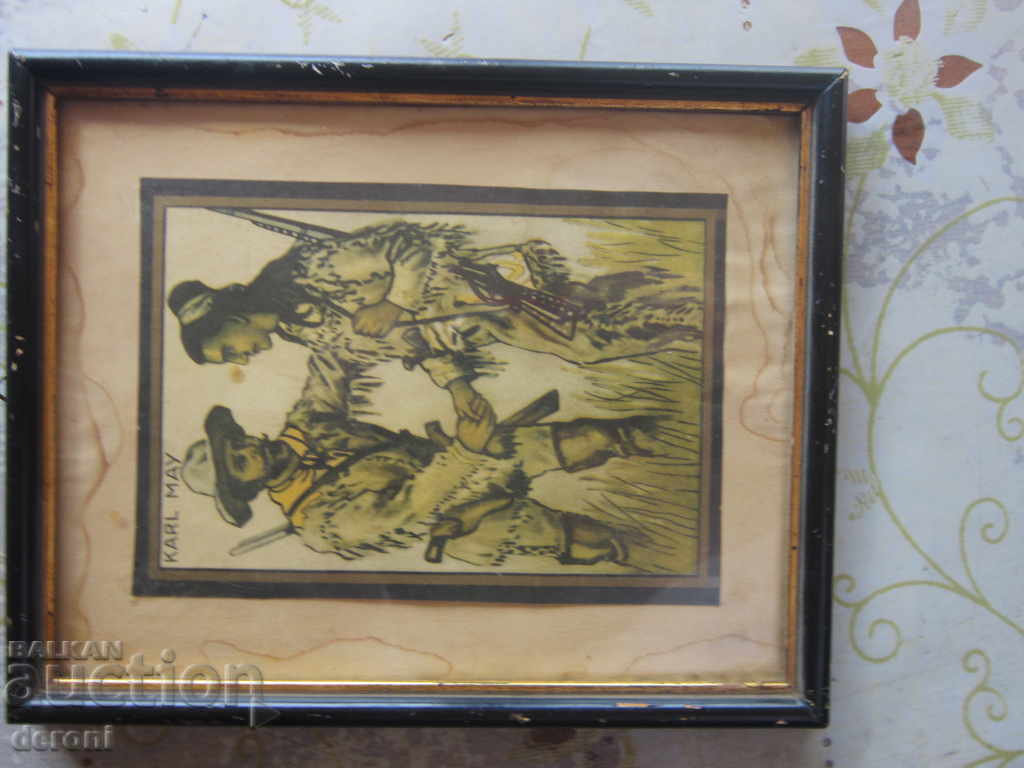 Old painting by Karl May - 6 Old painting by Karl May - 6