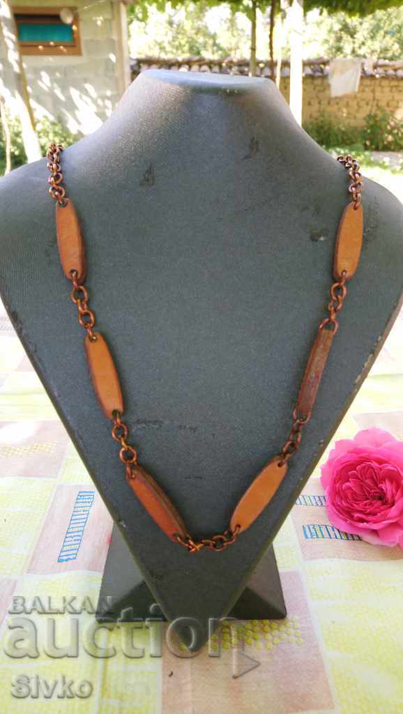 Discount St. Valentine's Necklace leather honey