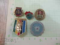 Lot of 5 pcs. Soviet badges - 2