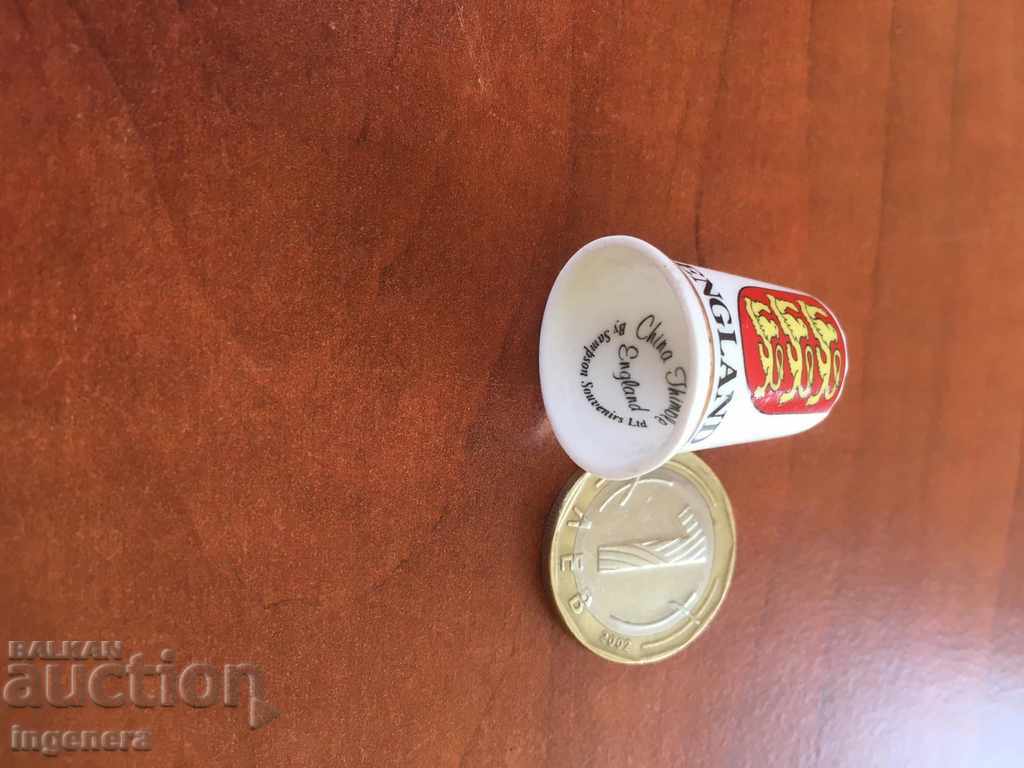 Thimble porcelain with price 5.00 BGN | € 2.56 Thimble porcelain with price 5.00 BGN | € 2.56