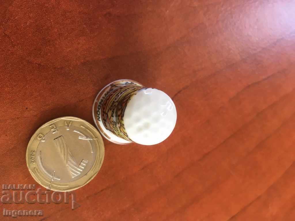 Auction Thimble porcelain Auction Thimble porcelain