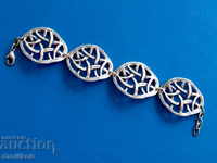 * $ * Y * $ * GREAT COLLAR BRACELET TYPE SILVER WITH OXIDATION * $ * Y * $ *
