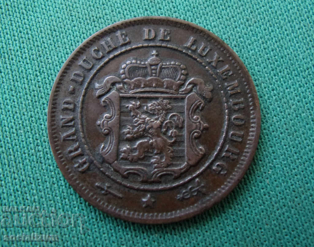 Luxemburg 2½ centima 1901 frumos XF + Rare