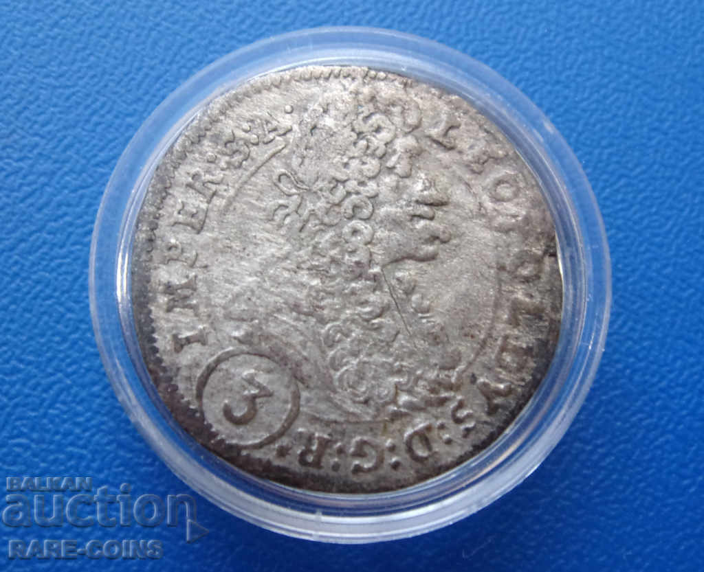 Austria Leopold I 3 Kreuzer 1698 Rare Original with price € 18.41 | 36.01 BGN