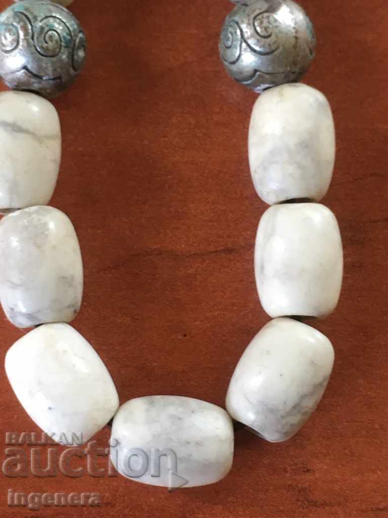Auction  SOCAN BEAD AND NATURAL ANTIQUE SILVER MARBLE