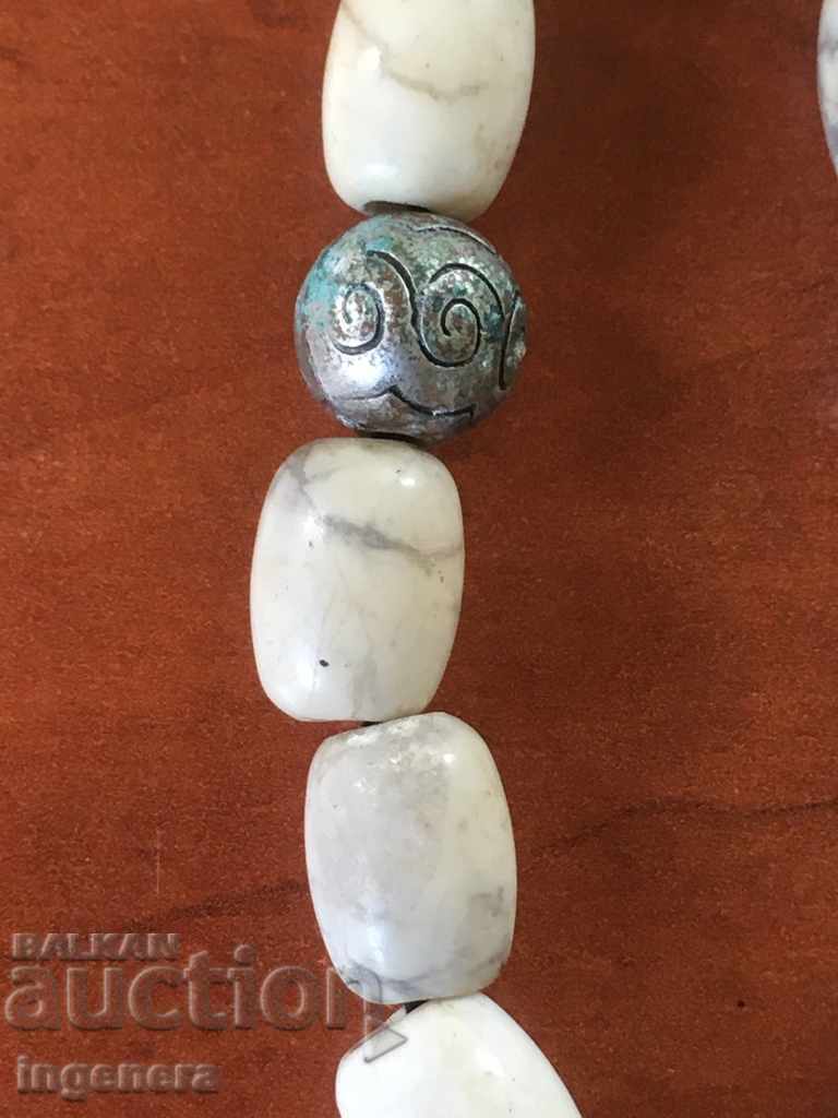 SOCAN BEAD AND NATURAL ANTIQUE SILVER MARBLE - 6