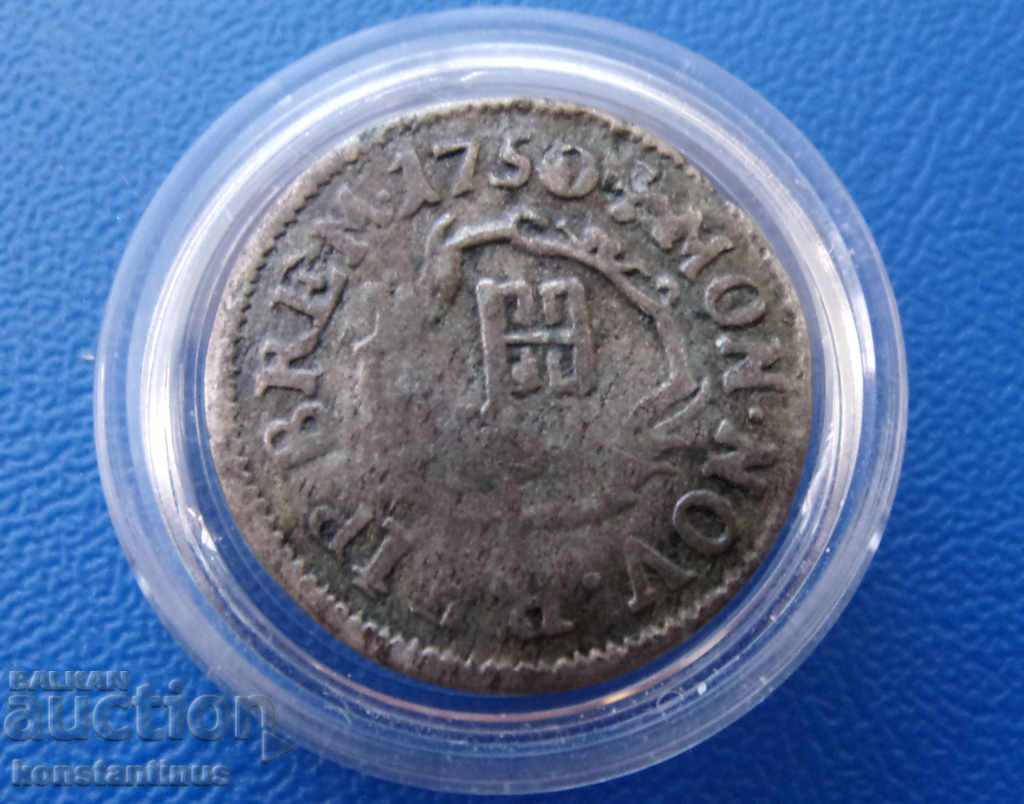 Germany - Bremen 1 Grotto 1750 Silver Rare