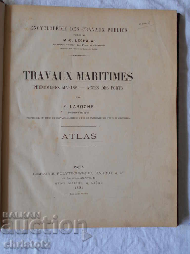 TRAVAUX MARITIMES-1891-Marine projects