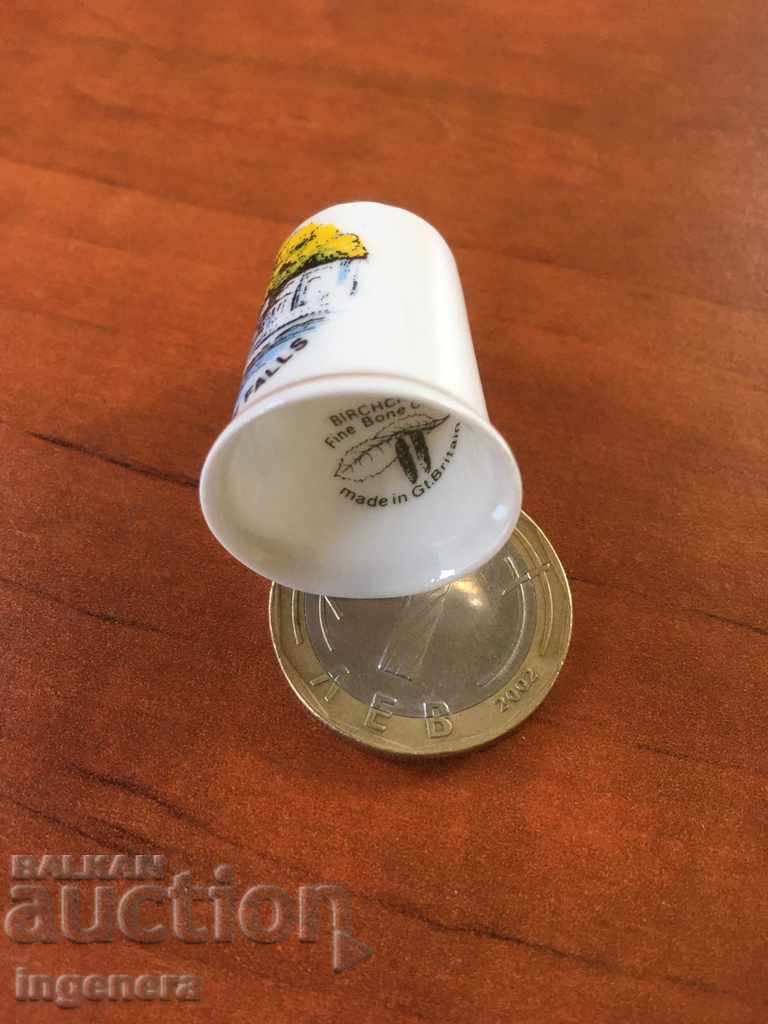 Thimble porcelain with price 5.00 BGN | € 2.56 Thimble porcelain with price 5.00 BGN | € 2.56