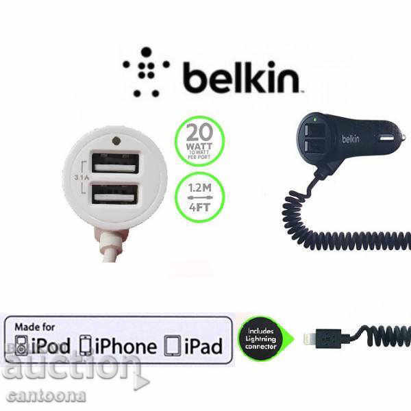 Belkin зарядно за кола Lightning с USB порта - 3.1 А -12/24V