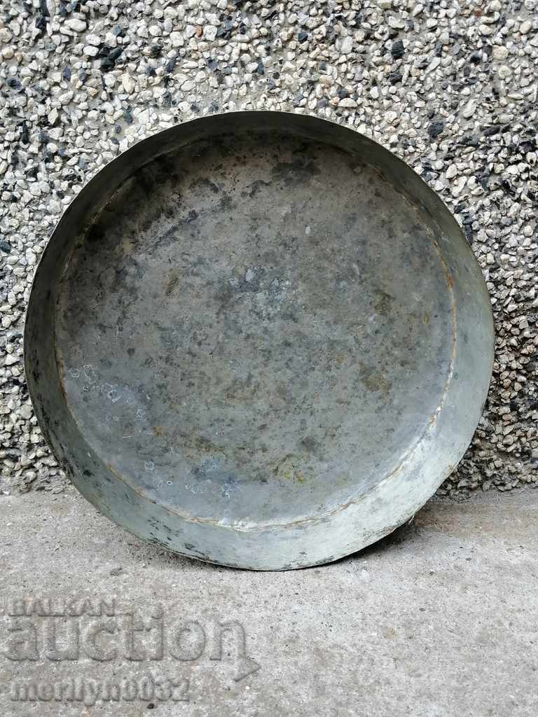 Copper vessel, tray, copper, blue with price 69.00 BGN | € 35.28 Copper vessel, tray, copper, blue with price 69.00 BGN | € 35.28