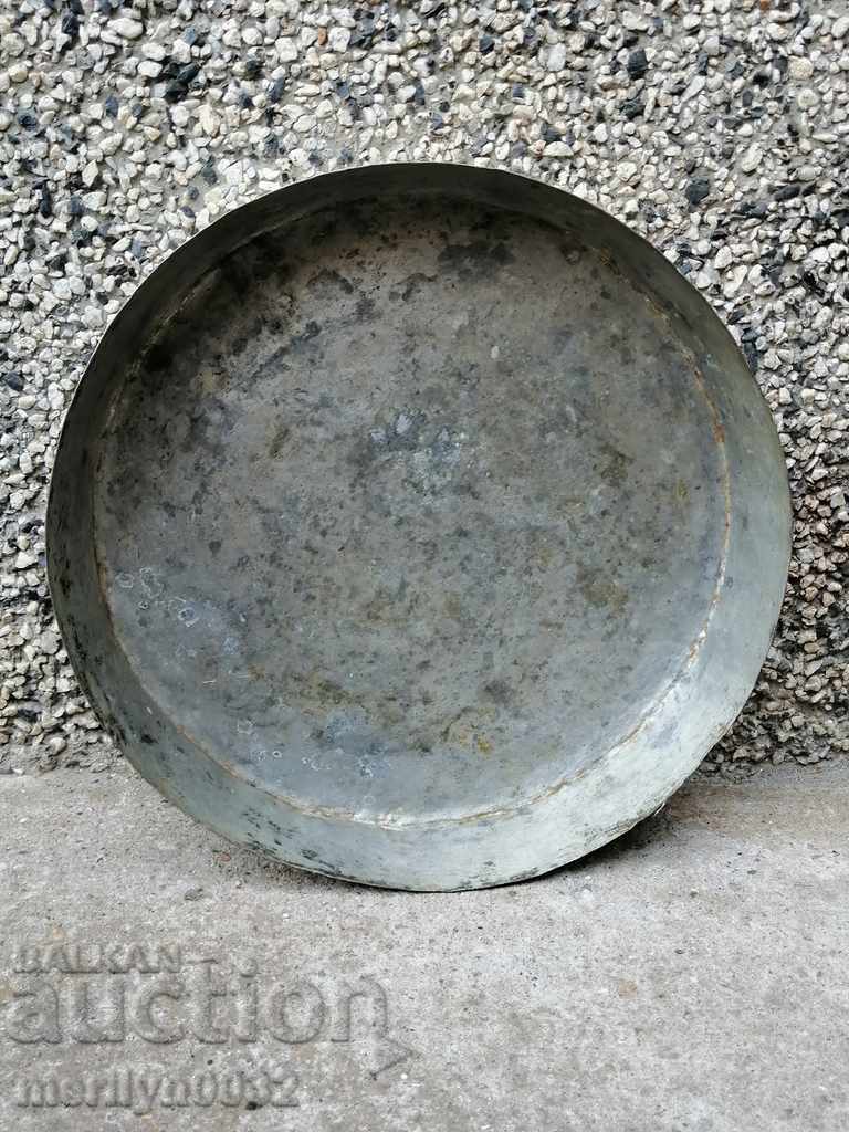 Copper vessel, tray, copper, blue - 7 Copper vessel, tray, copper, blue - 7