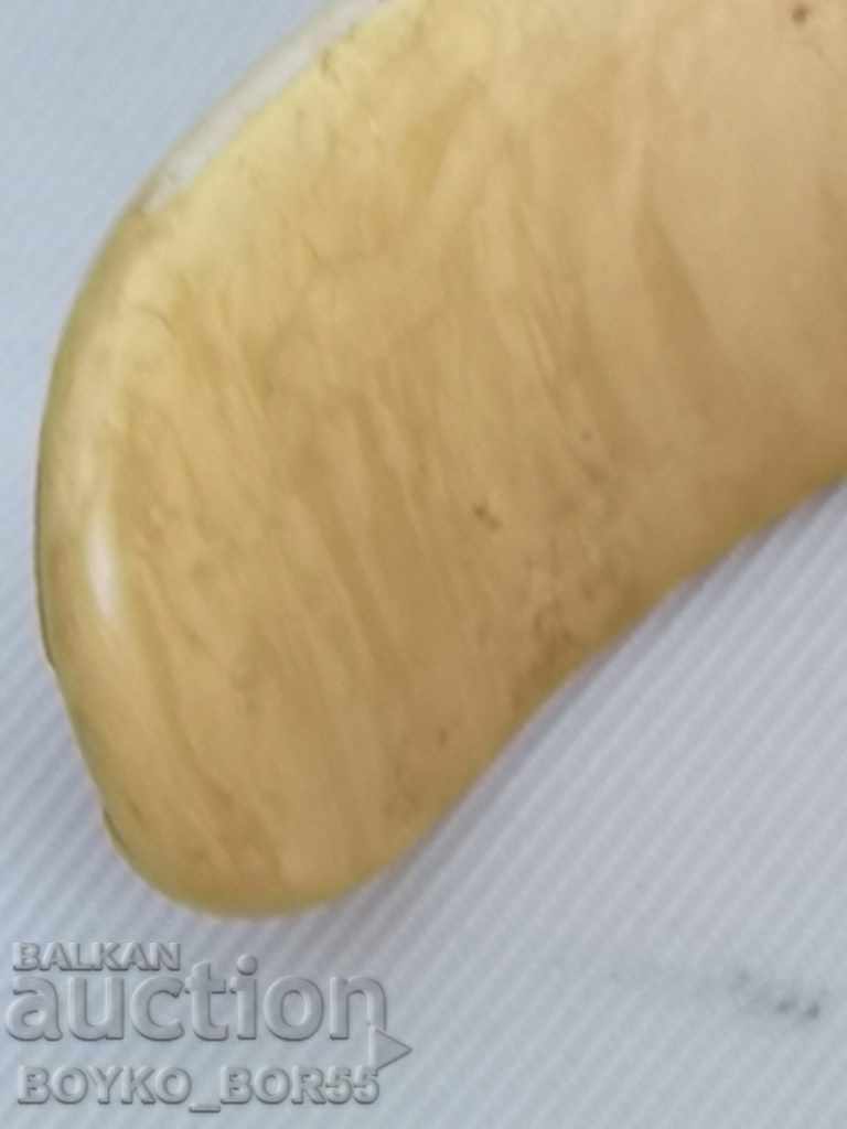 Brățară antică fildeș natural cu lei - 5