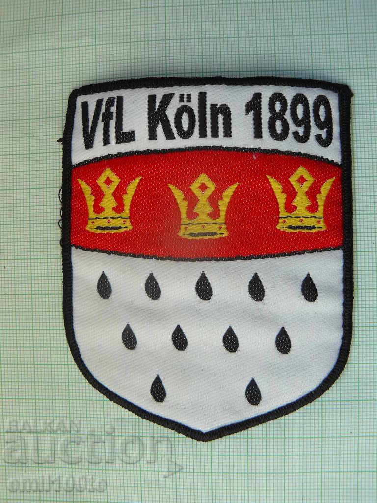 Нашивка - Футболен клуб Кьолн Германия VfL Koln 1899