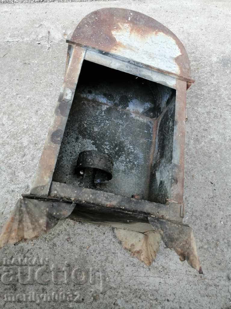 Delivery of Old lantern from a cemetery for lighting candles Kingdom of Bulgaria Delivery of Old lantern from a cemetery for lighting candles Kingdom of Bulgaria