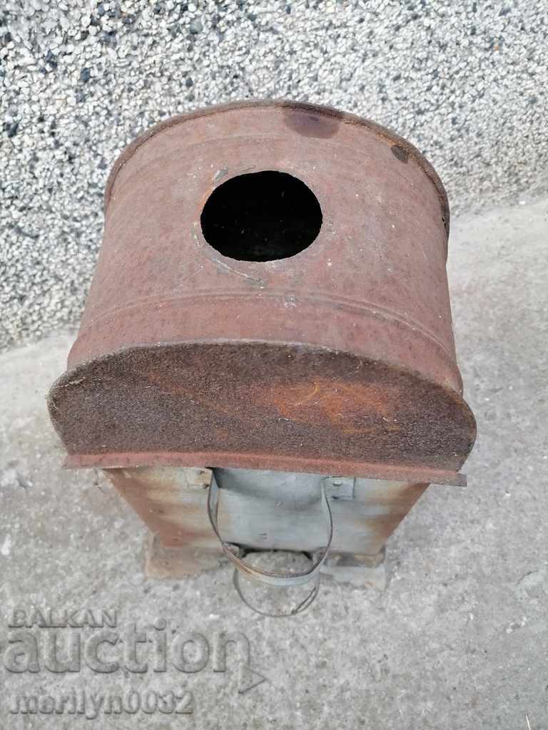 Old lantern from a cemetery for lighting candles Kingdom of Bulgaria - 6 Old lantern from a cemetery for lighting candles Kingdom of Bulgaria - 6