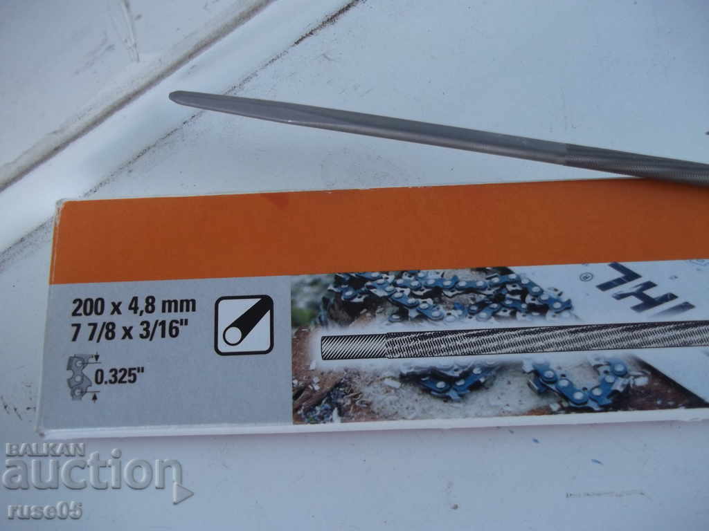 Αρχείο "STIHL" στρογγυλό για αλυσίδες 0,325 \ ", D 4,8 X 200 mm με τιμή 1.50 BGN | € 0.77 Αρχείο "STIHL" στρογγυλό για αλυσίδες 0,325 \ ", D 4,8 X 200 mm με τιμή 1.50 BGN | € 0.77