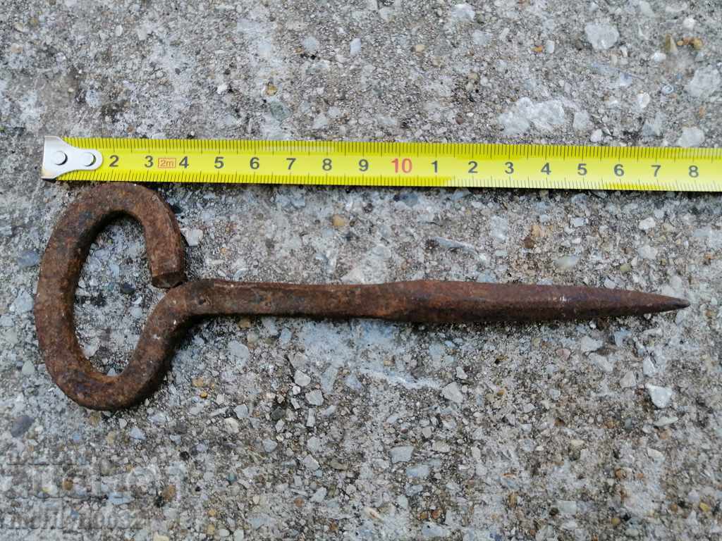 Παράδοση Παλιά σούβλα θανάτωση των ζώων σφυρήλατο σίδερο Παράδοση Παλιά σούβλα θανάτωση των ζώων σφυρήλατο σίδερο