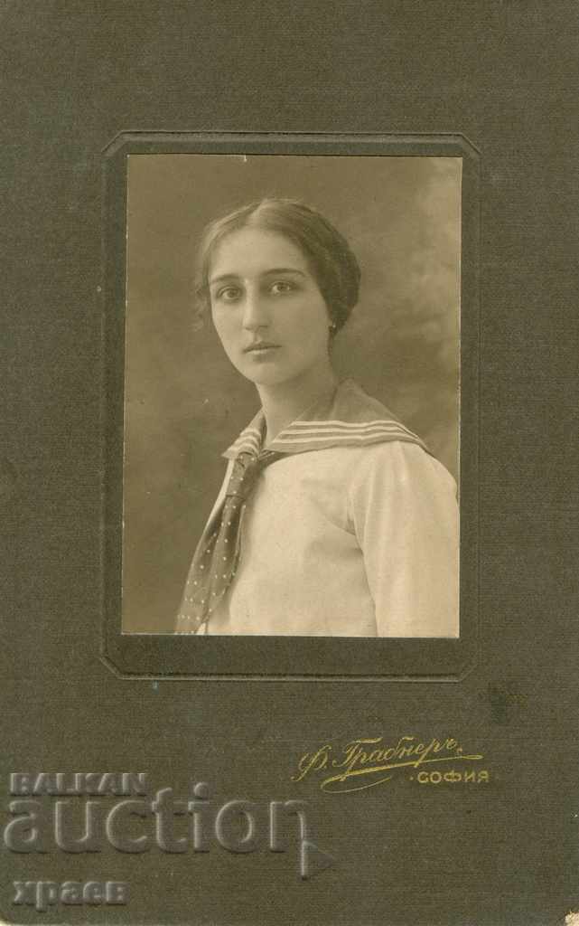 FOTO VECHE - CARTON - F. GRABNER - SOFIA - 0968