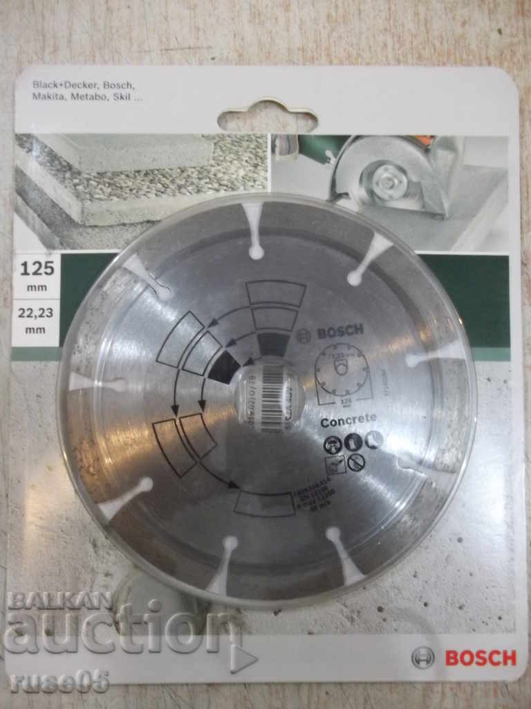 Disc "BOSCH-125mm -22,23mm" pentru polizor unghiular pentru tăierea betonului cu preț 20.00 BGN | € 10.23