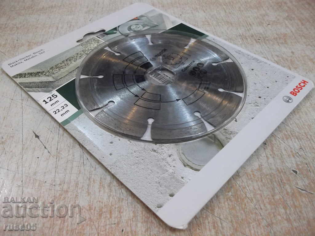Licitație Disc "BOSCH-125mm -22,23mm" pentru polizor unghiular pentru tăierea betonului